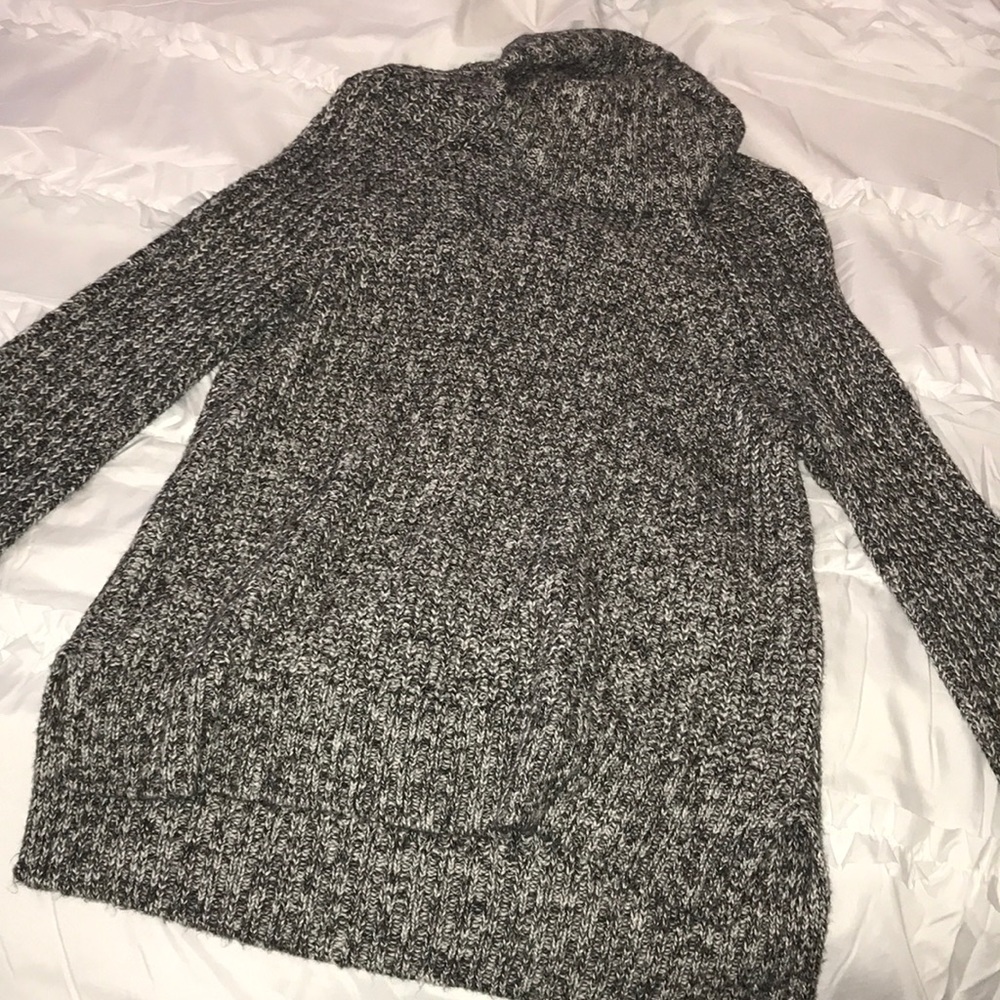salt & pepper turtleneck sweater